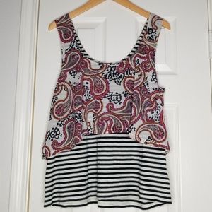 Anthropologie Meadow Rue Throughway Layered Tank